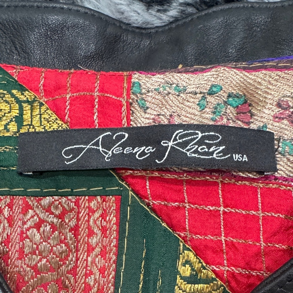 Aleena Khan Patchwork Print Multicolor Women's Blazer Jacket - Picture 2 of 7